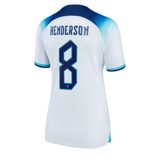 Fotbalové Dres Anglie Jordan Henderson #8 Dámské Domácí MS 2022 Krátký Rukáv